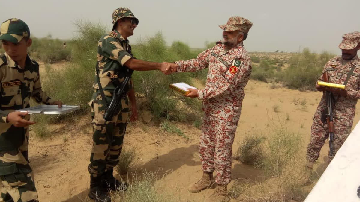 Exchange of Sweets on the Border