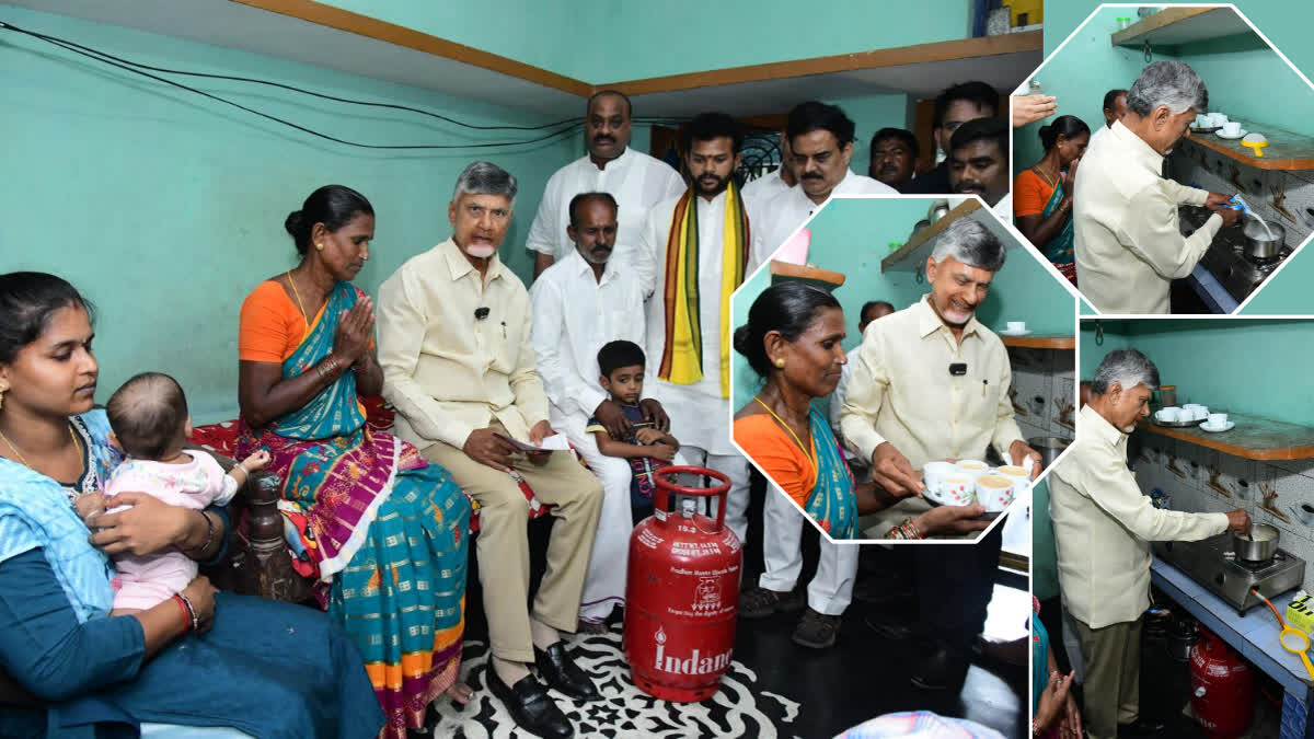 Chandrababu prepared Tea