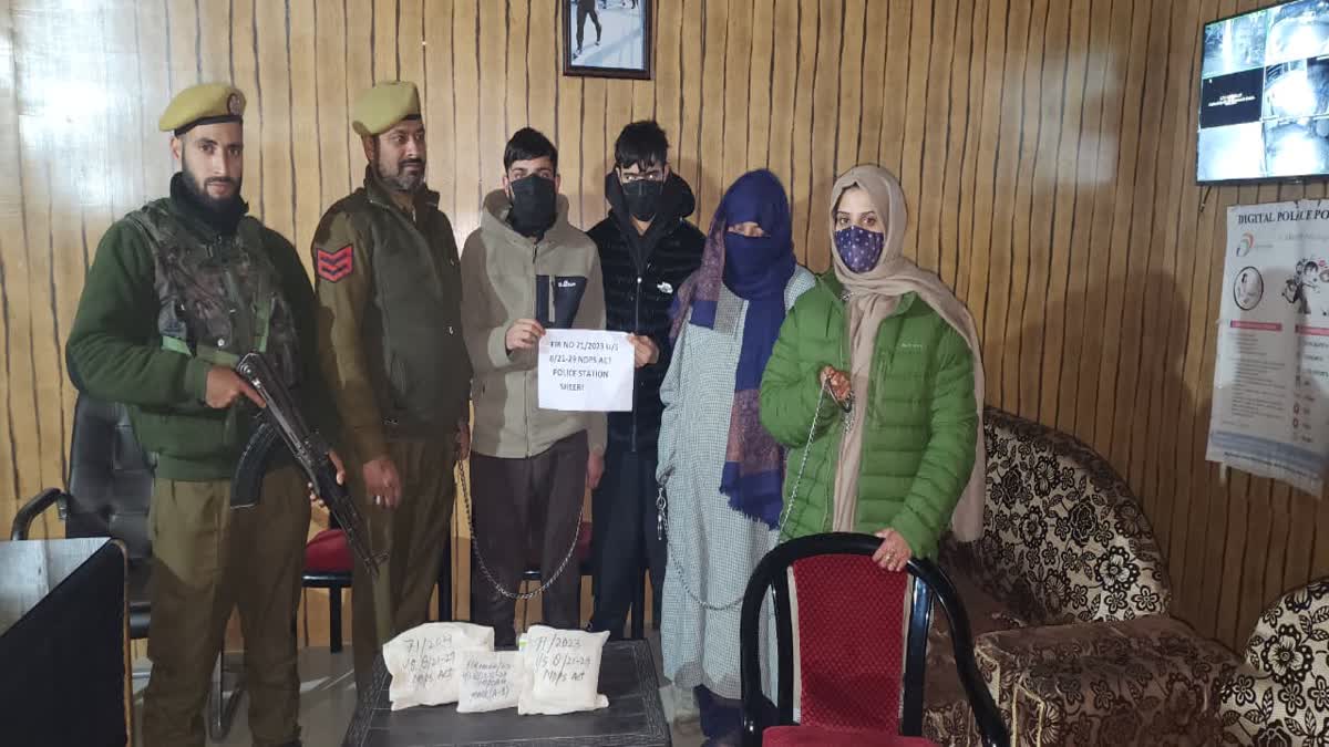 Lady drug peddler among others arrested in Baramulla