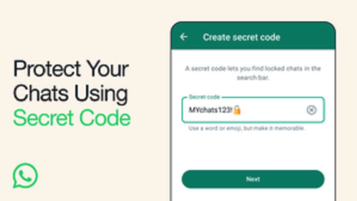 WhatsApp launches secret code for chat lock