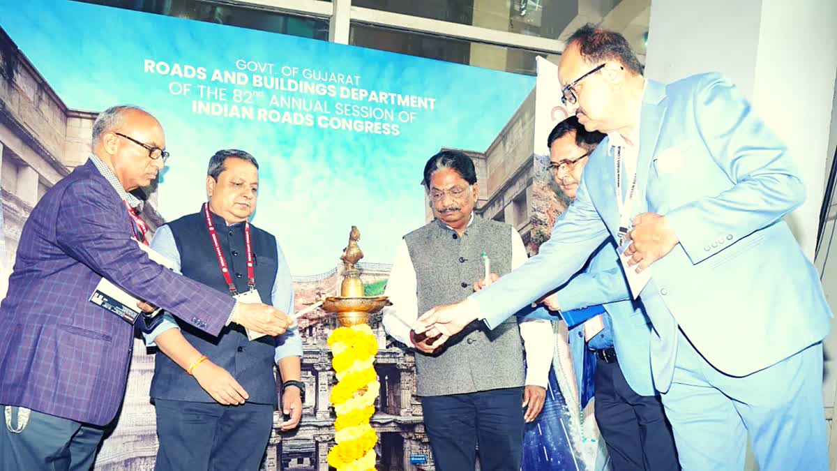 Minister Rishikesh Patel inaugurated the technical exhibition organized under the 82nd annual session of Indian Road Congress