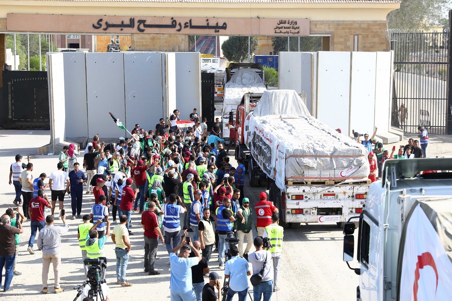 Over 2,700 truckloads of humanitarian aid enter Gaza through Rafah crossing: Egypt