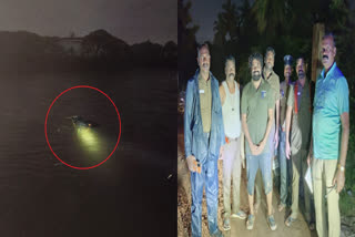 Police rescued a family whose car washed away by the excess water of Chembarambakkam lake