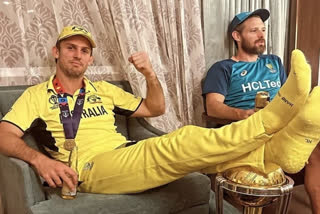 Mitchell Marsh Feet Over World Cup Trophy  Mitchell Marsh Responds Feet Over World Cup  Mitchell Marsh Viral Photo  Mitchell Marsh World Cup Trophy Controversy  Mitchell Marsh World Cup Stats 2023  മിച്ചല്‍ മാര്‍ഷ്  മിച്ചല്‍ മാര്‍ഷ് ലോകകപ്പ് വിവാദം  മിച്ചല്‍ മാര്‍ഷ് വിവാദ ഫോട്ടോ  ഏകദിന ലോകകപ്പ് വിവാദം  മിച്ചല്‍ മാര്‍ഷ് ക്രിക്കറ്റ് ലോകകപ്പ്