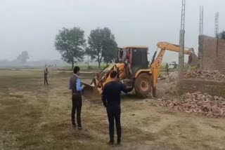 Bulldozer action in Nuh