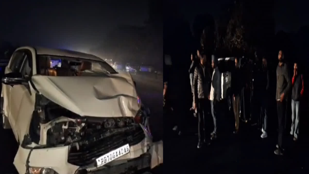 Two vehicles collided head-on on Ludhiana's Southern Bypass, Fortuner overturned three times