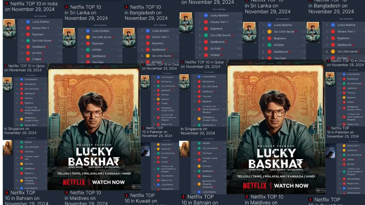 LUCKY BHASKAR  NETFLIX HIT  DULQUER SALMAANS FILM LUCKY BHASKAR  ലക്കി ഭാസ്കർ