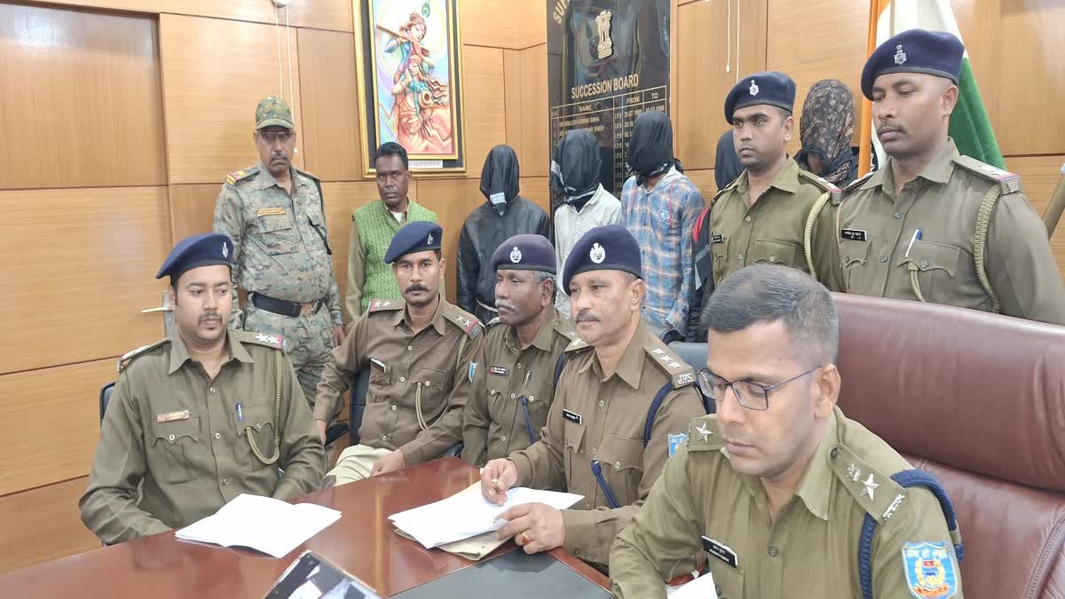 police-arrested-with-weapons-five-criminals-involved-firing-incident-in-pakur