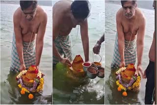 Sangameshwara Temple is Coming out of the water