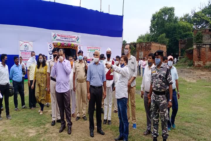 dm inspection dummy polling booth center