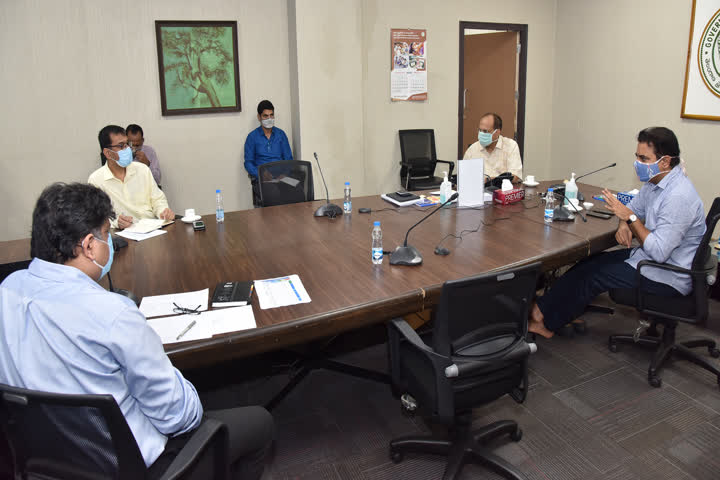 KTR conducted review meeting with officials