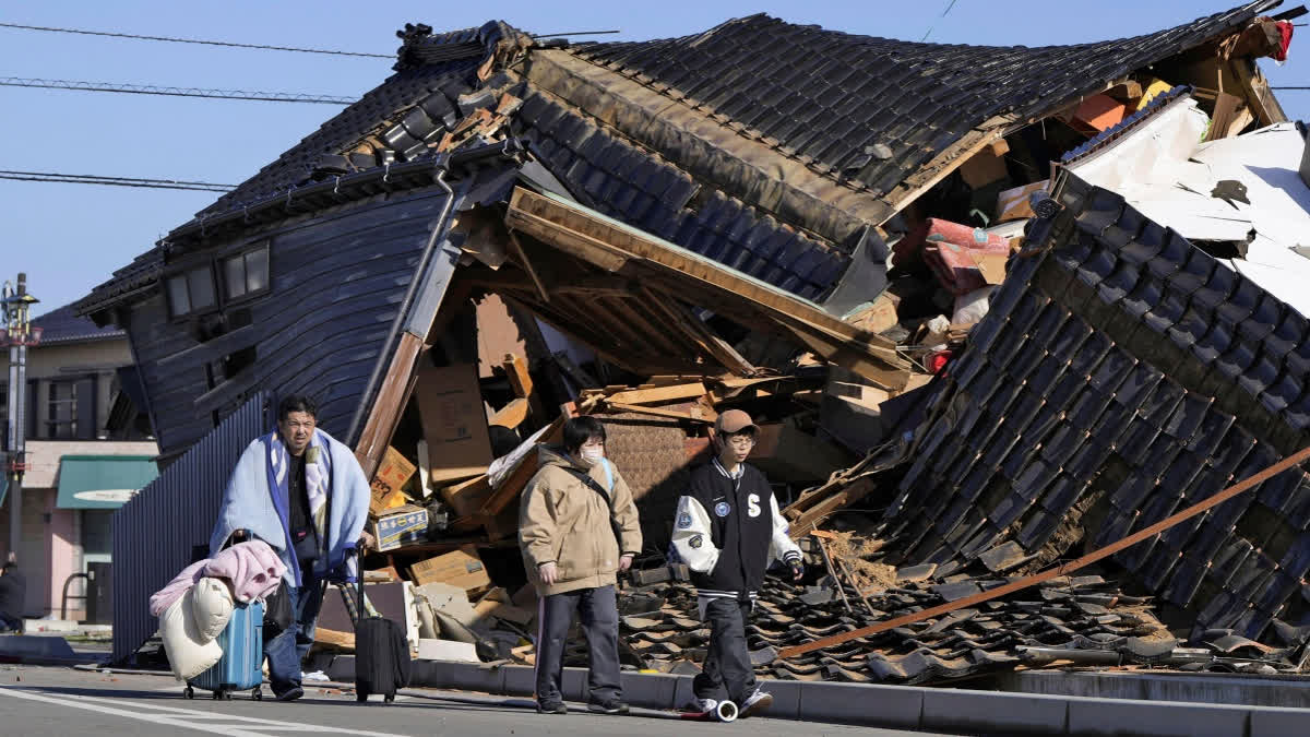 A series of powerful earthquakes that hit western Japan have left at least 55 people dead and damaged thousands of buildings, vehicles and boats. Officials warned Tuesday that more quakes could lie ahead.