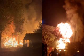 Fish Landing Center Fire  Fire In Beypore  ബേപ്പൂരില്‍ തീപിടിത്തം  ചാലിയം തീപിടിത്തം