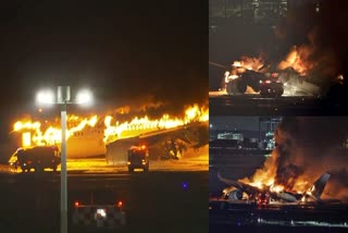 Plane Fire In Japan