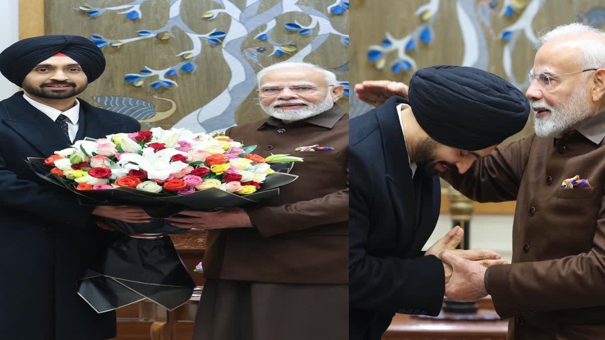 Diljit Dosanjh and PM Modi