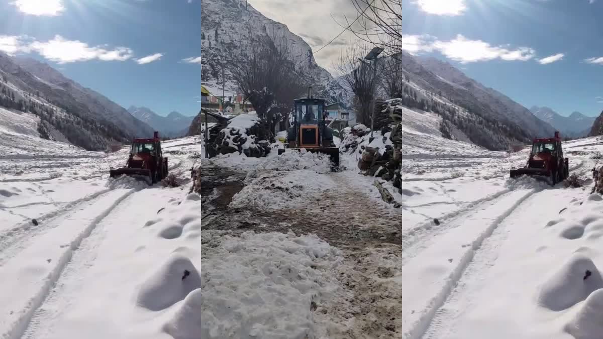 SNOW ON LAHAUL SPITI ROADS