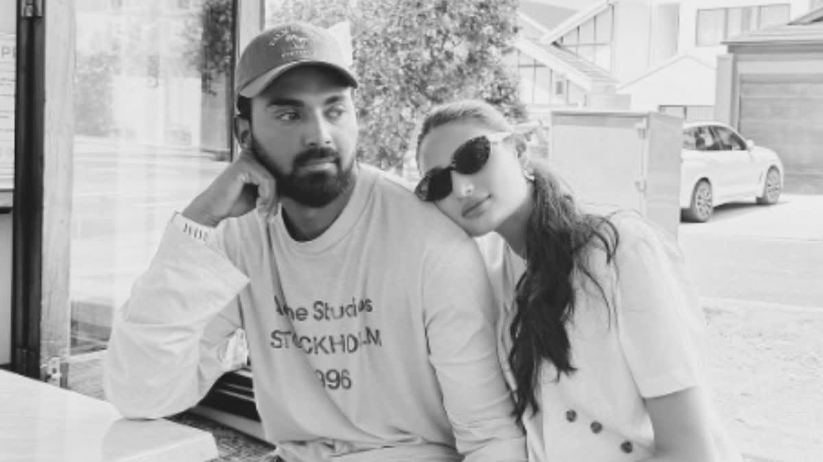 Athiya Shetty with husband KL Rahul