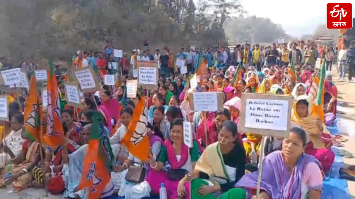 Protest in Dima Hasao continue on 2nd day demanding removal of Devlal Garlocha