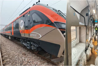 Vande Bharat sleeper coach undergoes testing in Kota, including speed trials up to 180 km/h. The trials aim to evaluate the train's performance.