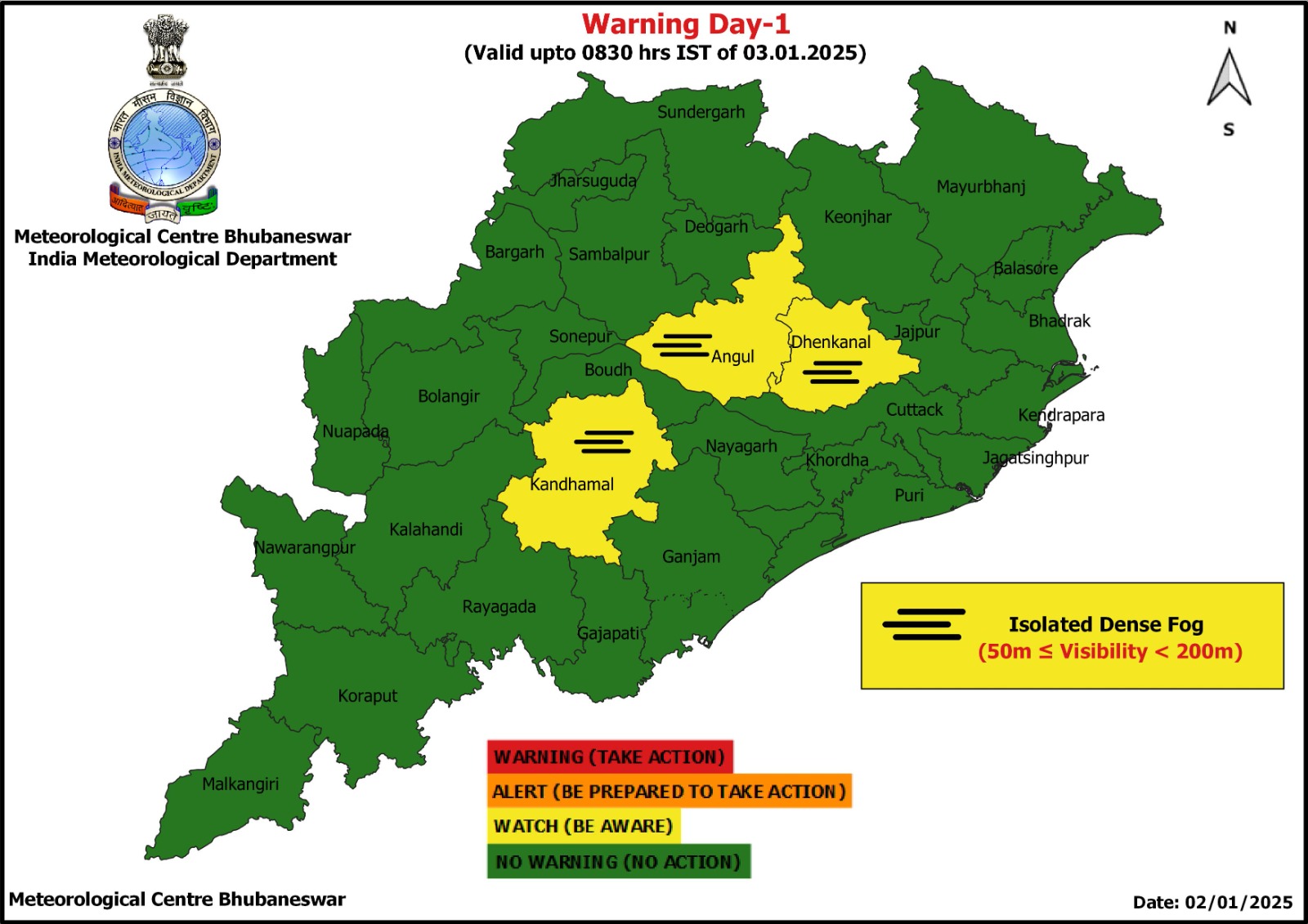 ଖସୁଛି ପାରଦ, ବଢୁଛି ଶୀତ, ସପ୍ତାହେ ଯାଏଁ ପାଗରେ ହେବନି ପରିବର୍ତ୍ତନ