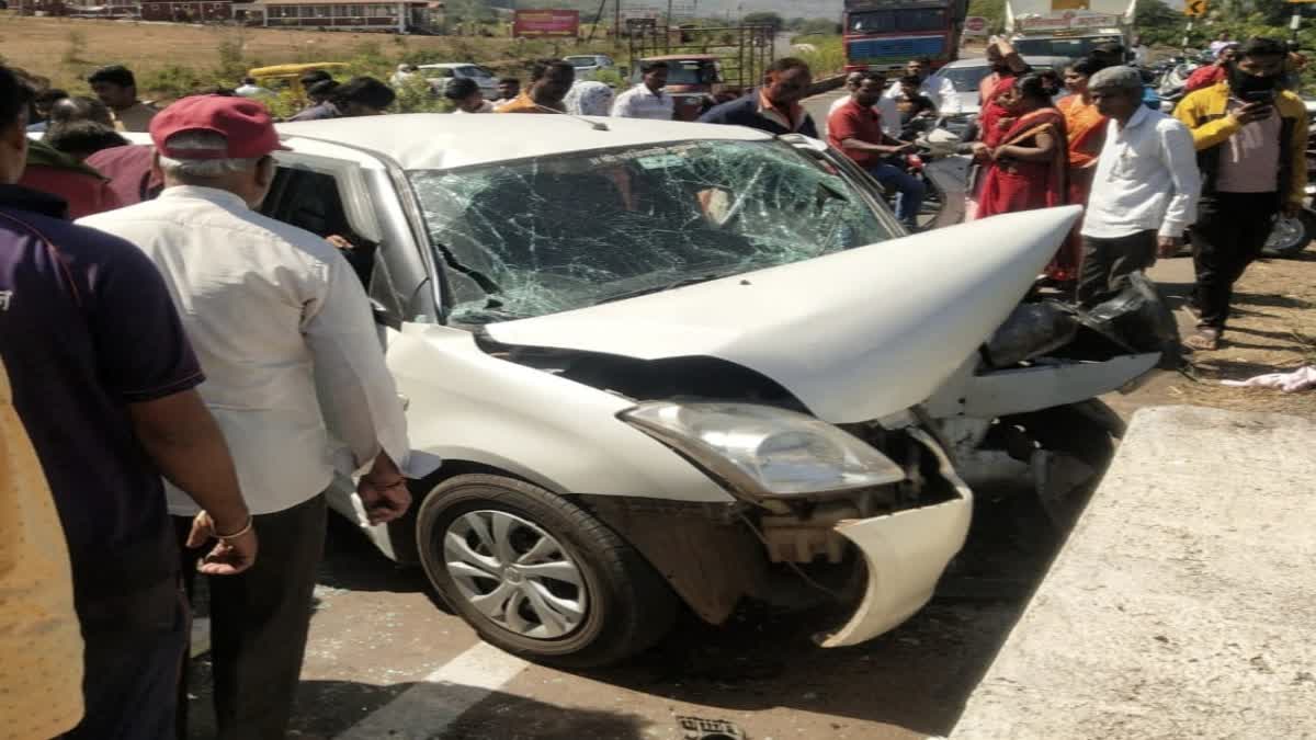 Car Accident On Medha Satara Road :