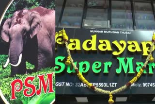 Padayappa in munnar  Padayappa Supermarket  പടയപ്പ സൂപ്പർമാർക്കറ്റ്  കാട്ടുകൊമ്പൻ പടയപ്പ