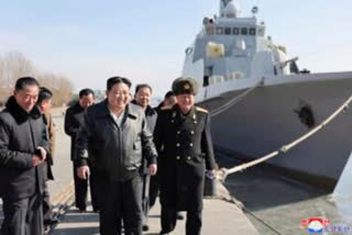 North Korea leader Kim Jong-un has emphasized the need for a nuclear-armed navy to counter external threats from the US, South Korea, and Japan, which have increased military cooperation to combat its nuclear weapons and missile program.