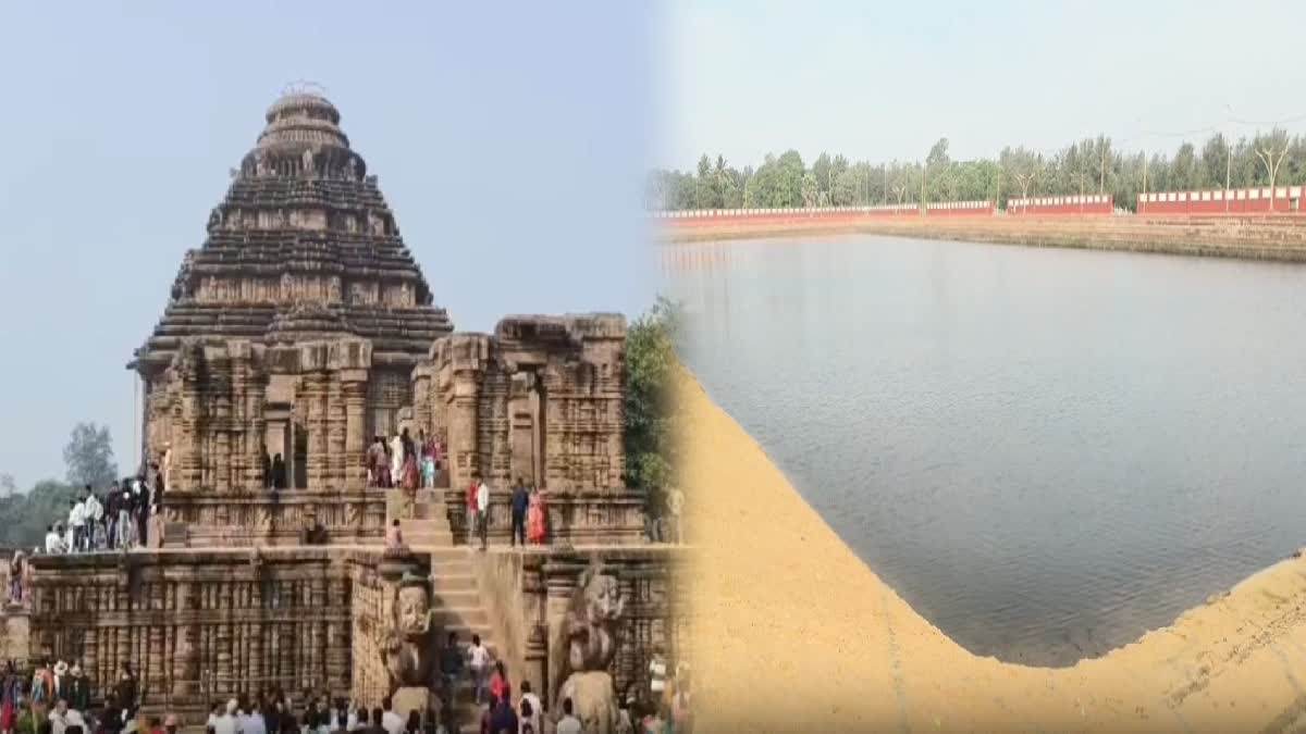 TIRTHA POND FILLED WITH MUD