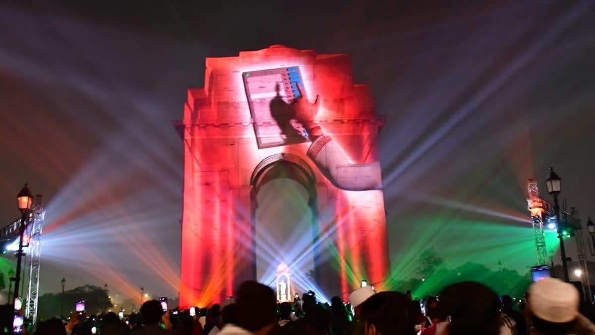 'Projection Mapping Show' Held At India Gate