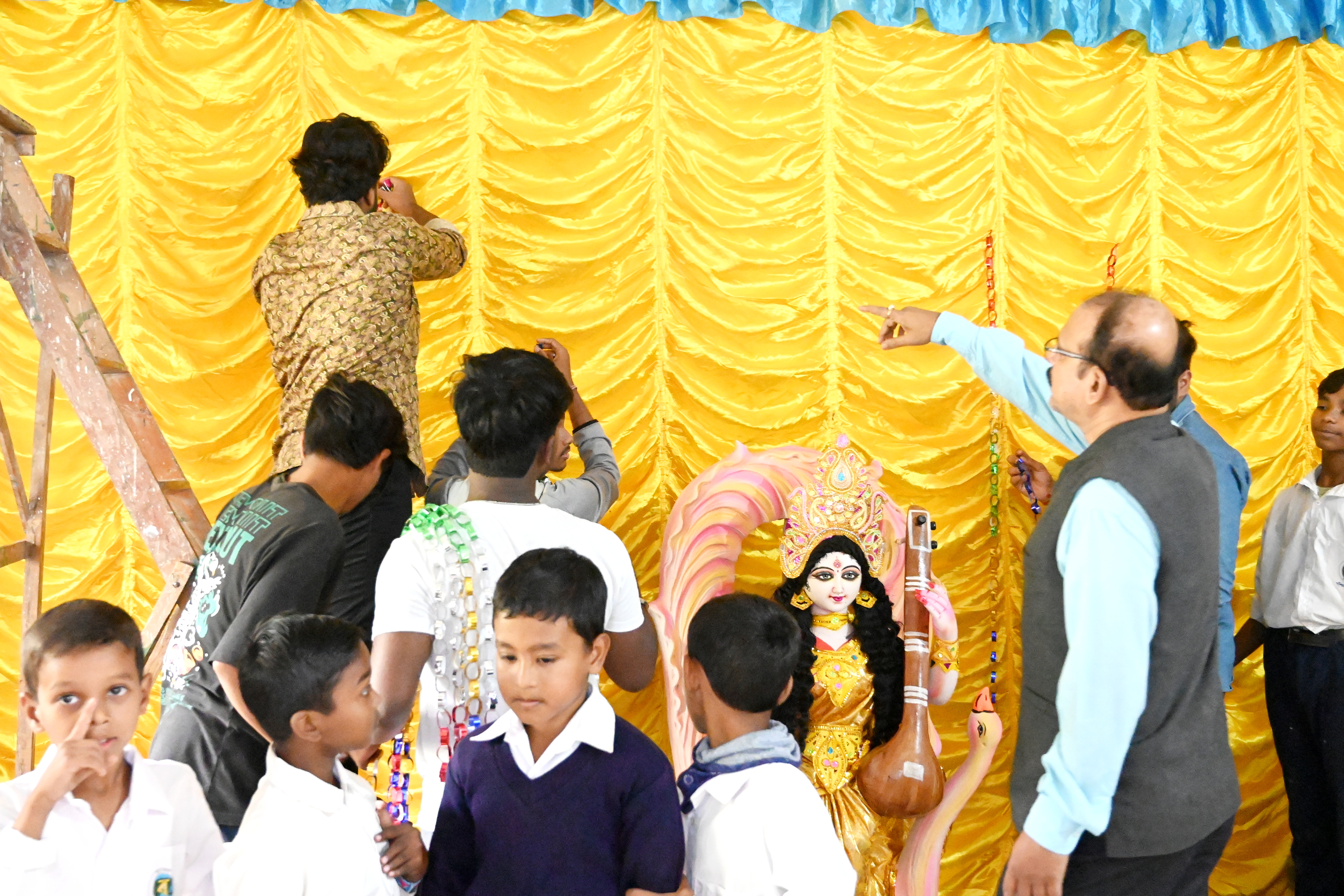 Saraswati Puja in School