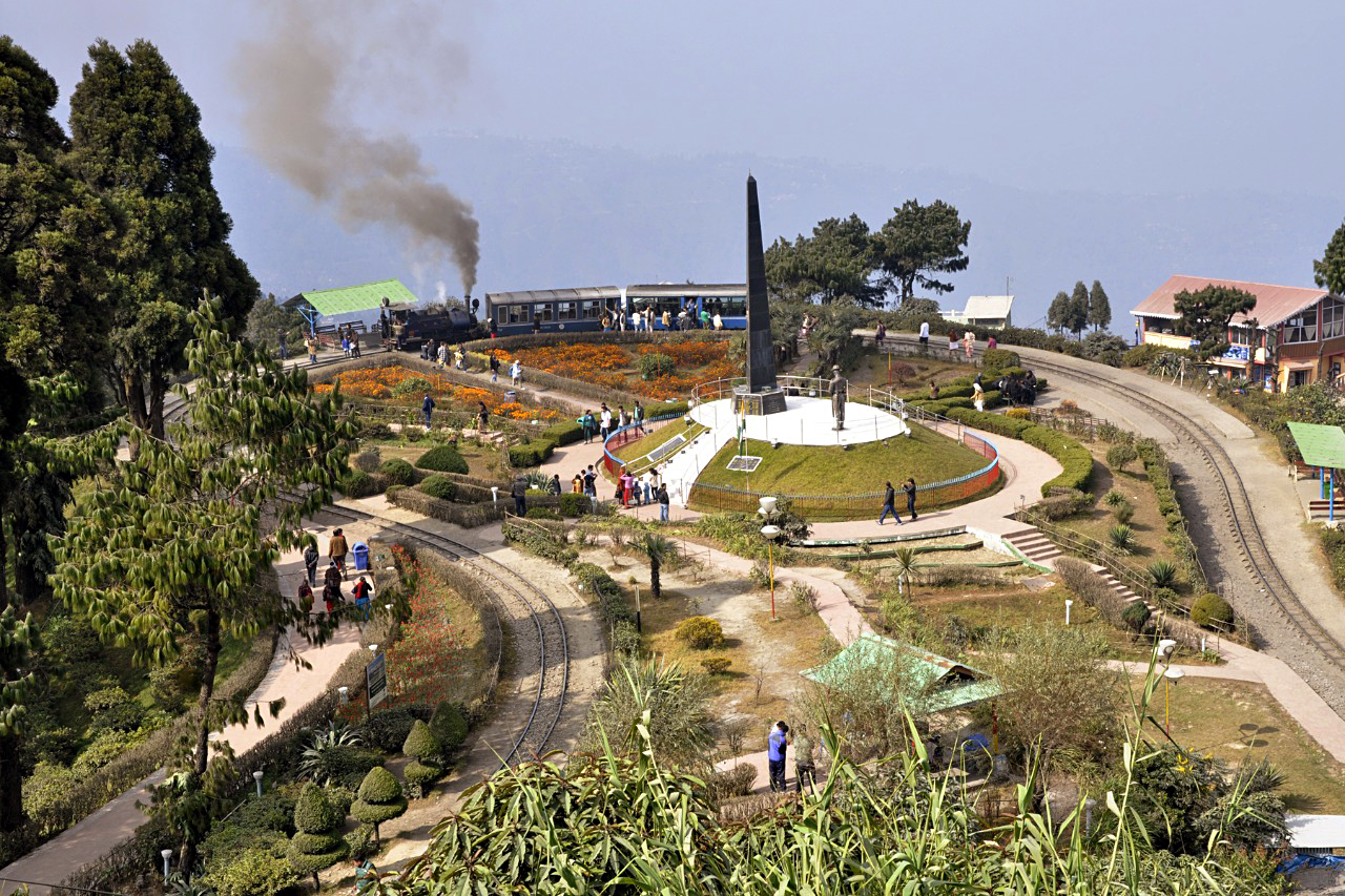 A view of the Darjeeling Himalayan Railway, a UNESCO World Heritage site is known all over the world for its fascinating journey through the hills of the Himalayas, in Maligaon