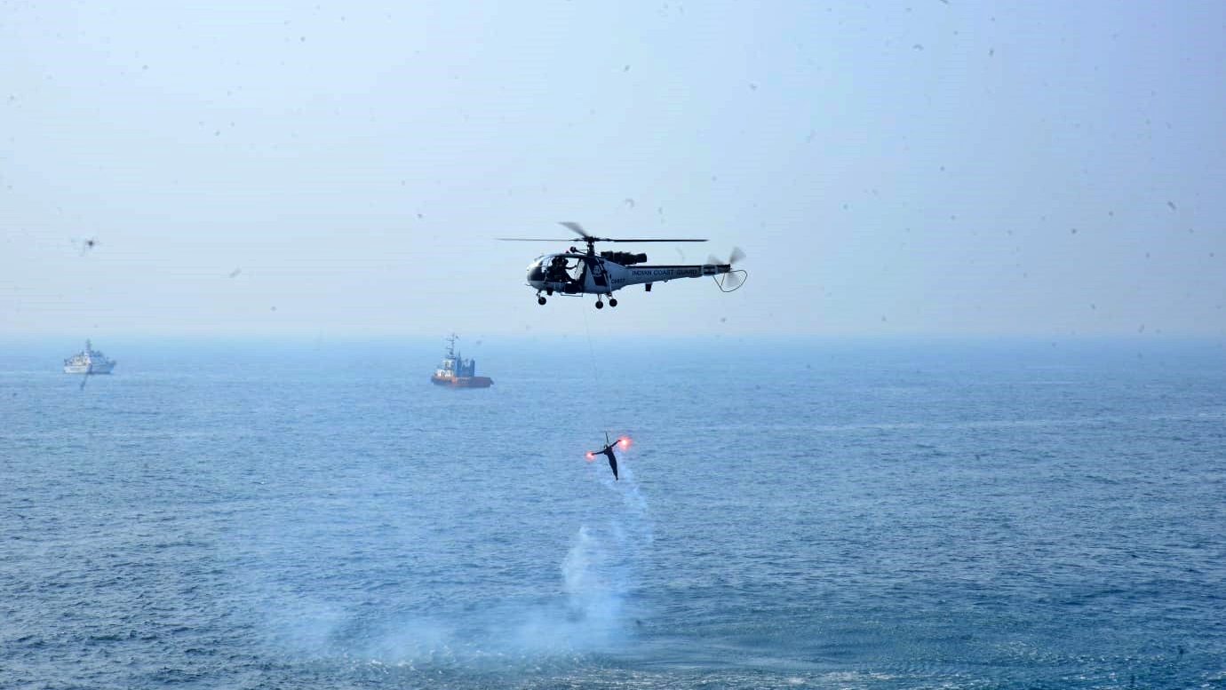 MOCK PERFORMANCE BY THE COAST GUARD IN MANGALURU