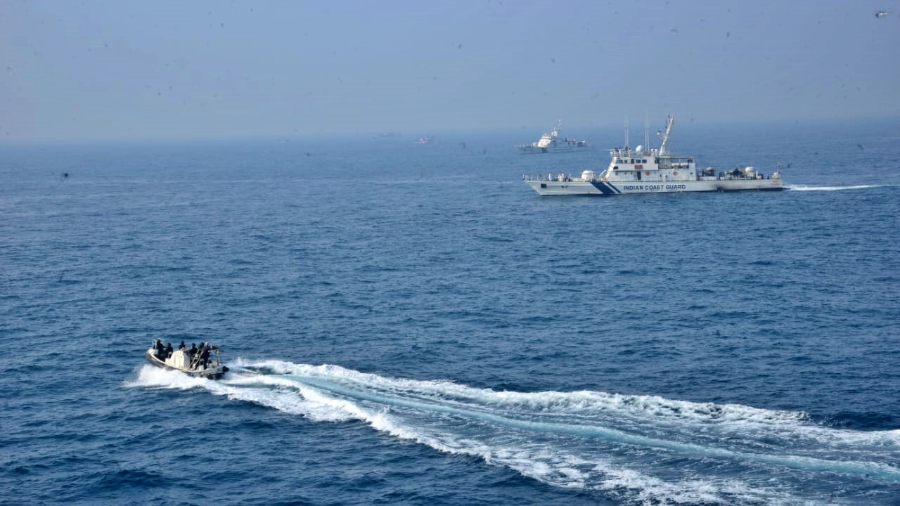 MOCK PERFORMANCE BY THE COAST GUARD IN MANGALURU