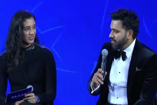 SMRITI MANDHANA  BCCI NAMAN AWARD  ROHIT SHARMA NAMAN AWARD  ROHIT SMRITI MANDHANA INTERVIEW