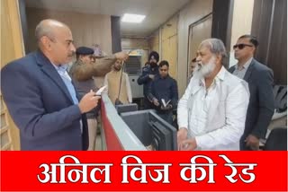 Haryana Minister Anil Vij Raid at Electricity service center in Rohtak