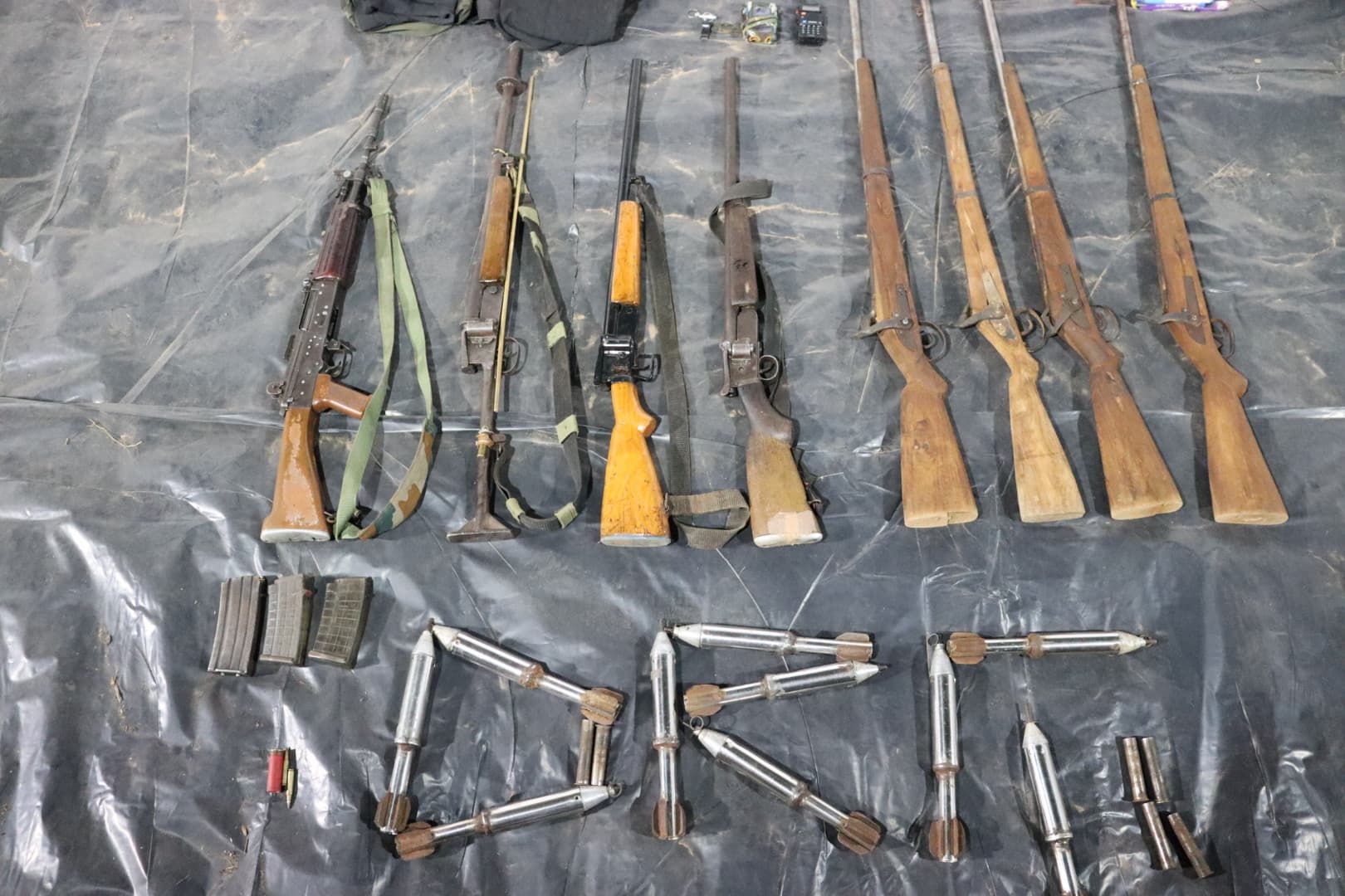 Weapons Recovered In Bijapur Encounter