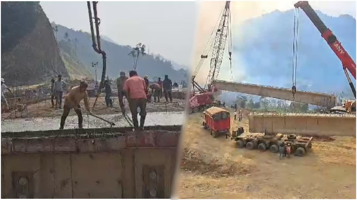 Silchar Saurashtra East West Corridor construction underway