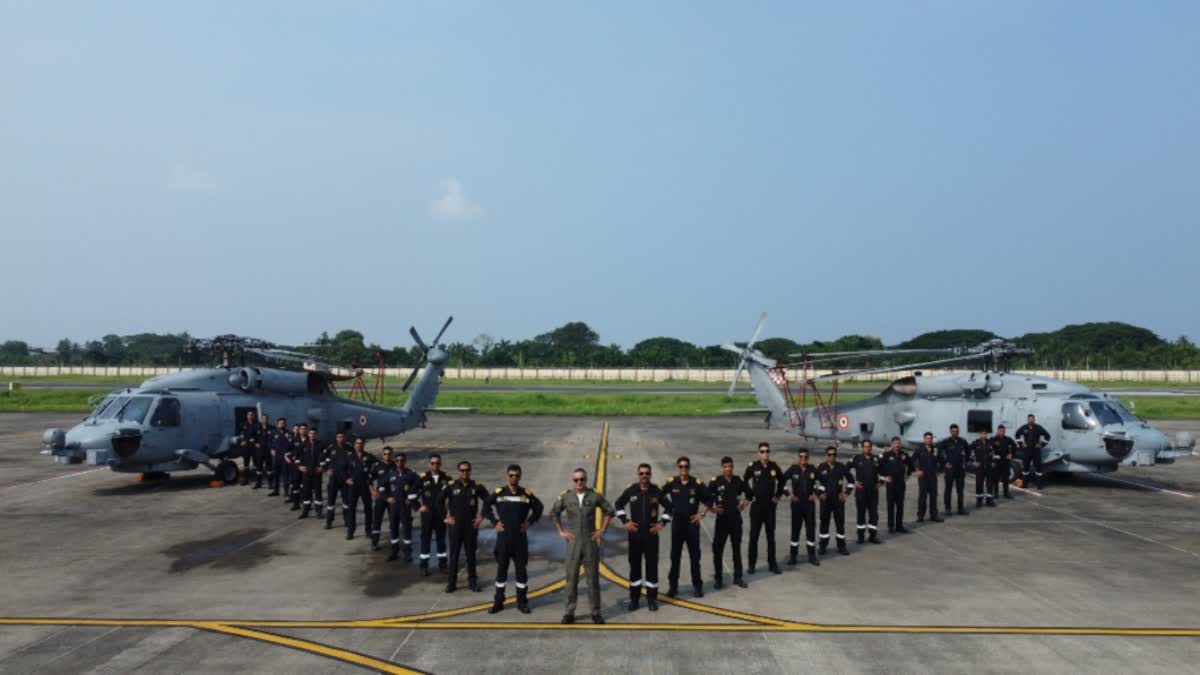 MH60R Seahawk helicopter  MH60R helicopters into Indian Navy  MH60R multi mission helicopter  എംഎച്ച്60ആർ സീഹോക്ക് ഹെലികോപ്റ്റര്‍  ഇന്ത്യൻ നാവികസേന