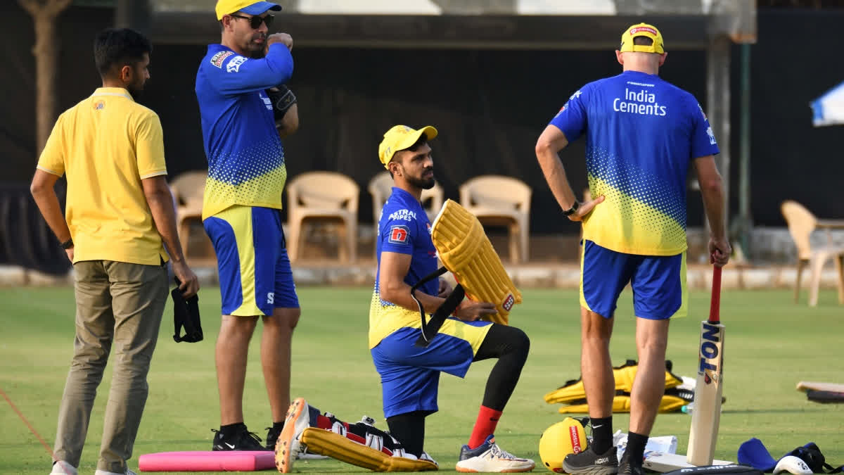 MS Dhoni-led franchise Chennai Super Kings started their pre-season camp on Saturday as Indian players, who are not part of India's Test squad for England Test or Ranji Trophy semi-finalist teams, marked their presence three weeks ahead of the tournament opener against Royal Challengers Bangalore in the upcoming Indian Premier League 2024.