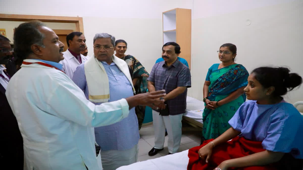 Karnataka Chief Minister Siddaramaiah on Saturday met those injured in the Rameshwaram cafe bomb blast admitted to Brookfield Hospital in Bengaluru