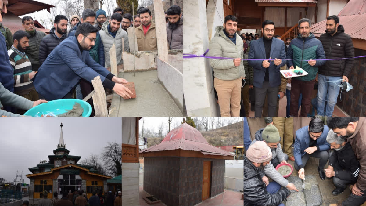ڈی سی بڈگام نے زیارت گاہ سید علی بلخیؒ پکھر پورہ میں تزئین کاری منصوبے کا افتتاح کیا