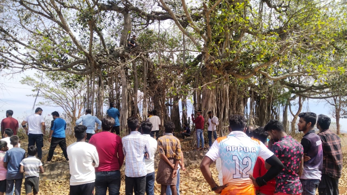 actor yuva rajkumar at Gajanur