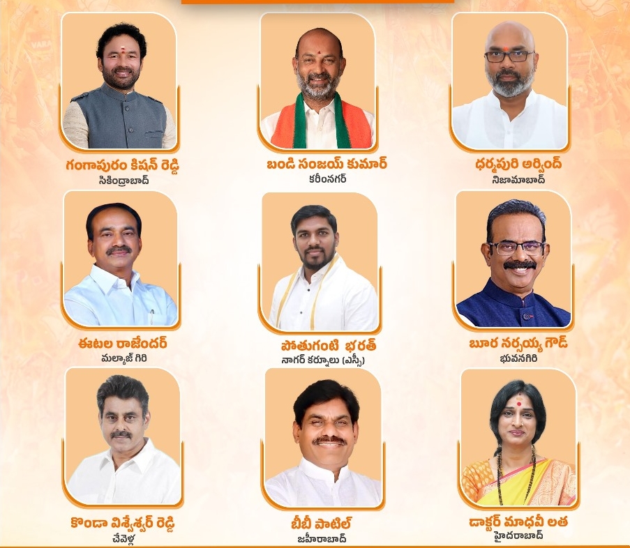 First List of Telangana BJP Lok Sabha Candidates