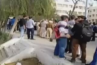 Fighting between students of Kashmir and Punjab in Jalandhar