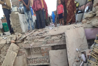 two storey building collapsed in Bhilwara