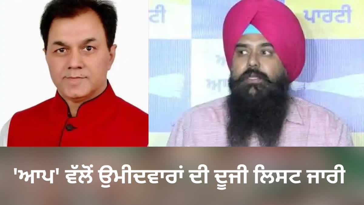 Aam Aadmi Party (AAP) releases another list of 2 candidates for the upcoming Lok Sabha Elections in Punjab.