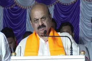 ex Chief Minister Basavaraj Bommai appealed to vote for PM Modi (Photo ETV Network)