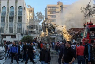 Israel Attack On Syria Capital Damascus