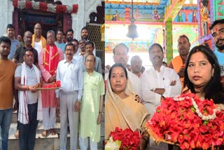 Union Minister Arjun Munda worshiped at Diuri temple
