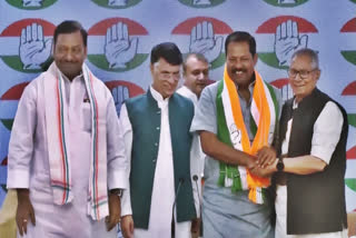 BJP MP from Muzzaffarpur Ajay Nishad joined Congress in New Delhi on Tuesday